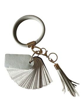 DaySpring Dove Gray Wristlet with Tassel and inspirational Mini Cards